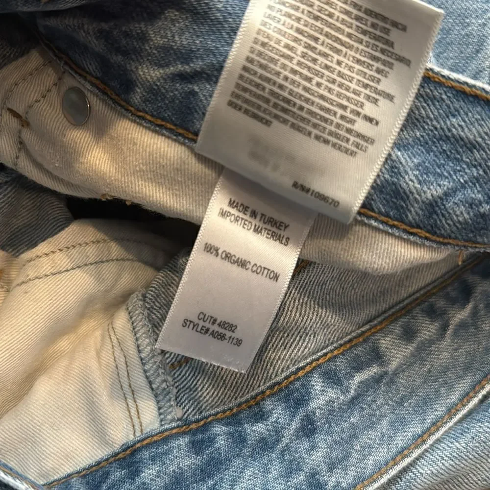 Agolde Riley High Rise Straight Crop jeans denim in Blur 26